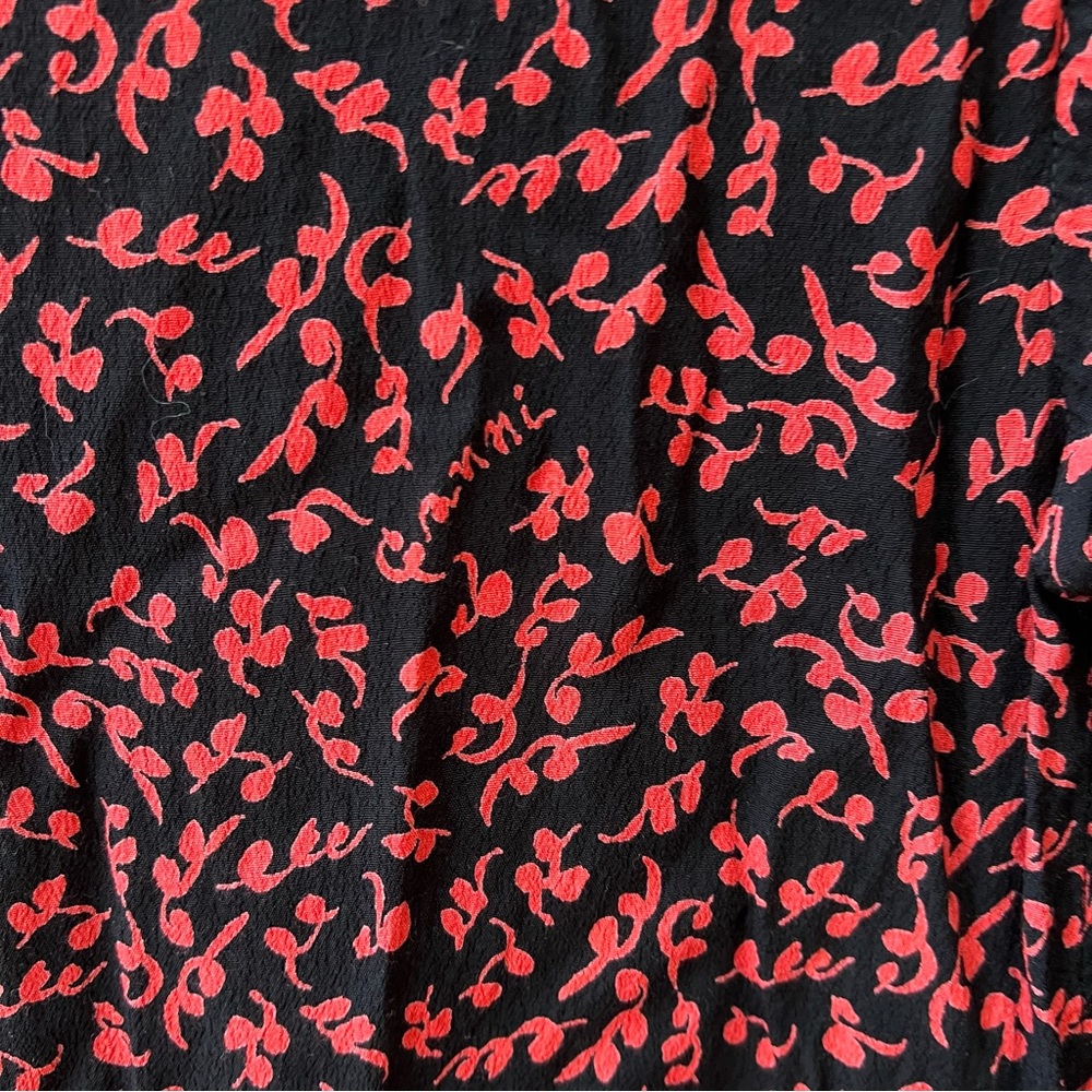 Ganni Printed Shirt Dress Crepe Material - Picture 8 of 10